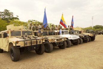Marinha da Colômbia aumenta mobilidade tática terrestre