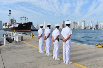 Colombia Welcomes U.S. Training Ship Kennedy