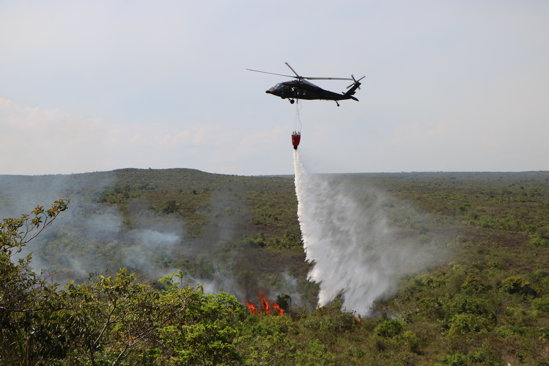 Colombian Military Forces Put Out Forest Fires