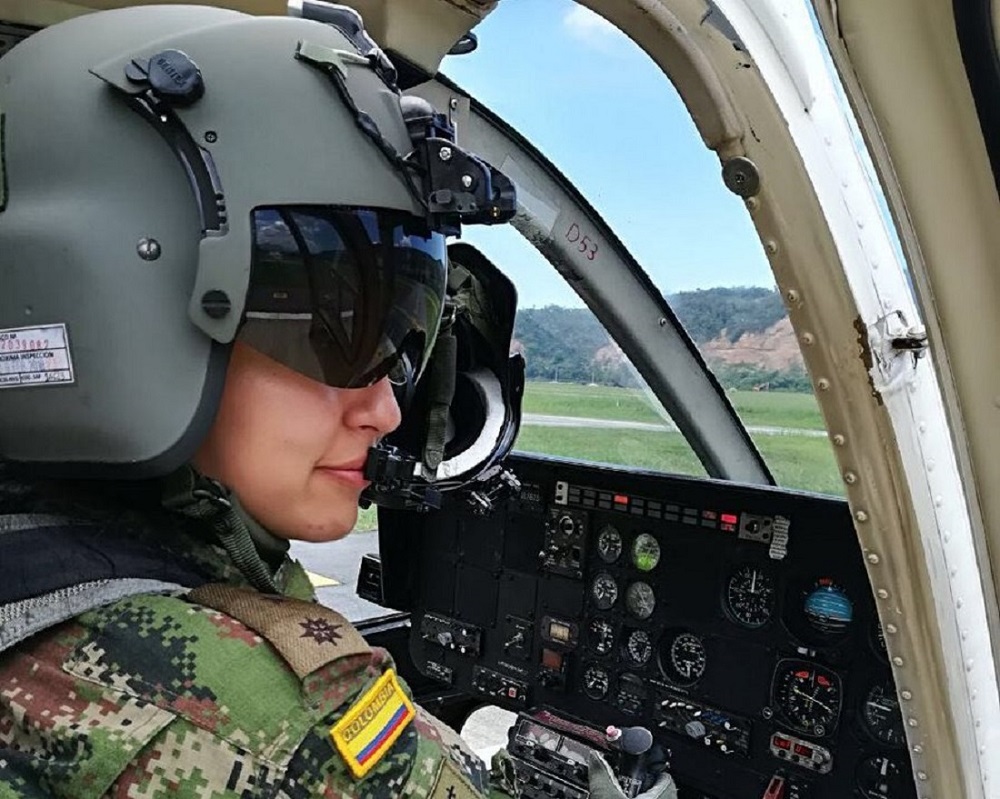 Colombian Army Aviation Branch Inducts First Female Helicopter Pilot