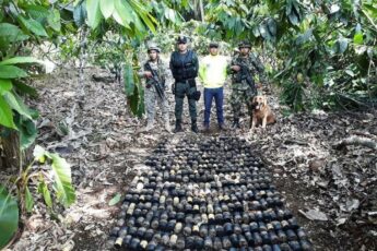 Colombian Military Forces Find Hundreds of Antipersonnel Mines