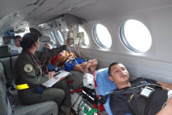 Air Ambulance, a Free Service of the Colombian Air Force