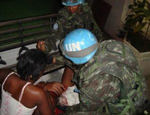 Brazilian Battalion Patrol Delivers a Baby in Haiti