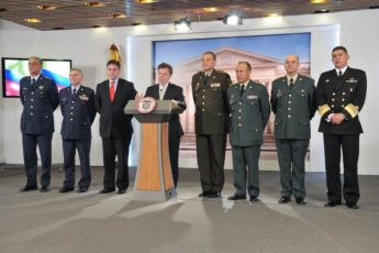President Santos Names New Military High Command in Colombia