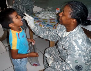 Honduran and U.S. military doctors and dentists provide care to 1,200 patients in remote villages