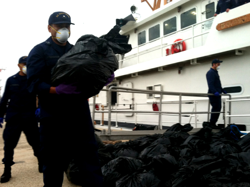 Operation Martillo: U.S. Coast Guard offloads US$23M of cocaine
