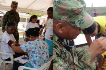 Colombian National Army provides health care to more than 800 people in La Gloria
