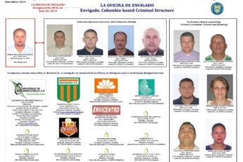 Treasury Designates the Financial Core and Support Network of Colombian Criminal Group La Oficina de Envigado