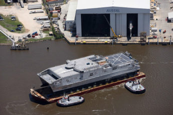 U.S. Navy Christens Sixth Joint High-Speed Vessel