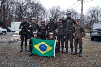 Cadetes brasileños prueban destrezas militares con los Estados Unidos