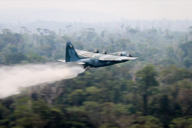 Armed Forces Fight Fires In The Amazon