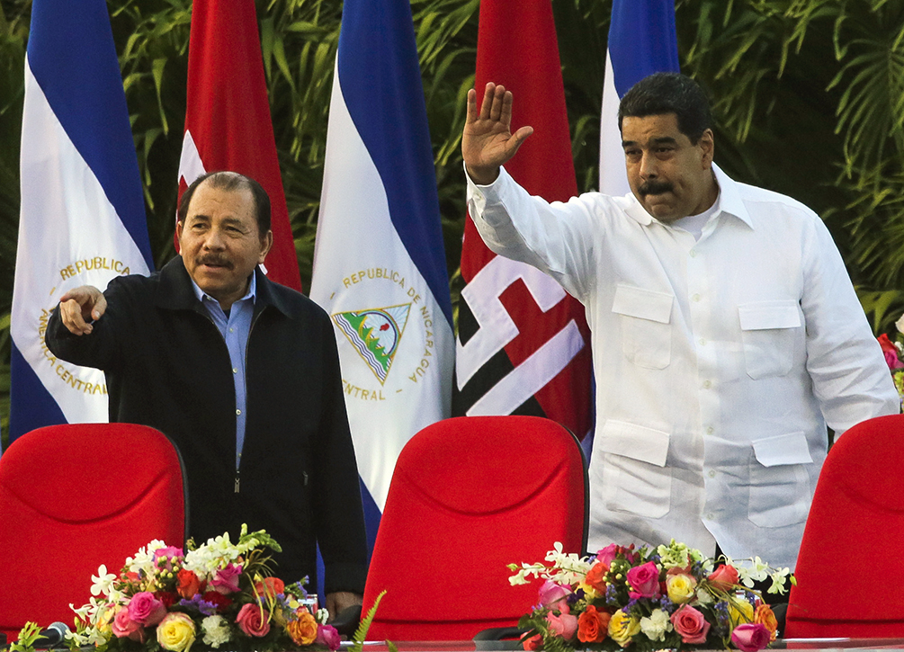 Nicaragua, único país centroamericano que apoya a Maduro