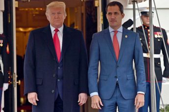 El presidente interino de Venezuela visita Trump en la Casa Blanca
