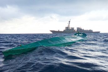USS Pinckney Takes Down Drug Vessel, Seizes 70 Bales of Cocaine