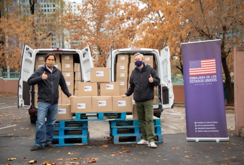 Estados Unidos doam dois hospitais de campanha ao Chile para lutar contra a pandemia da COVID-19