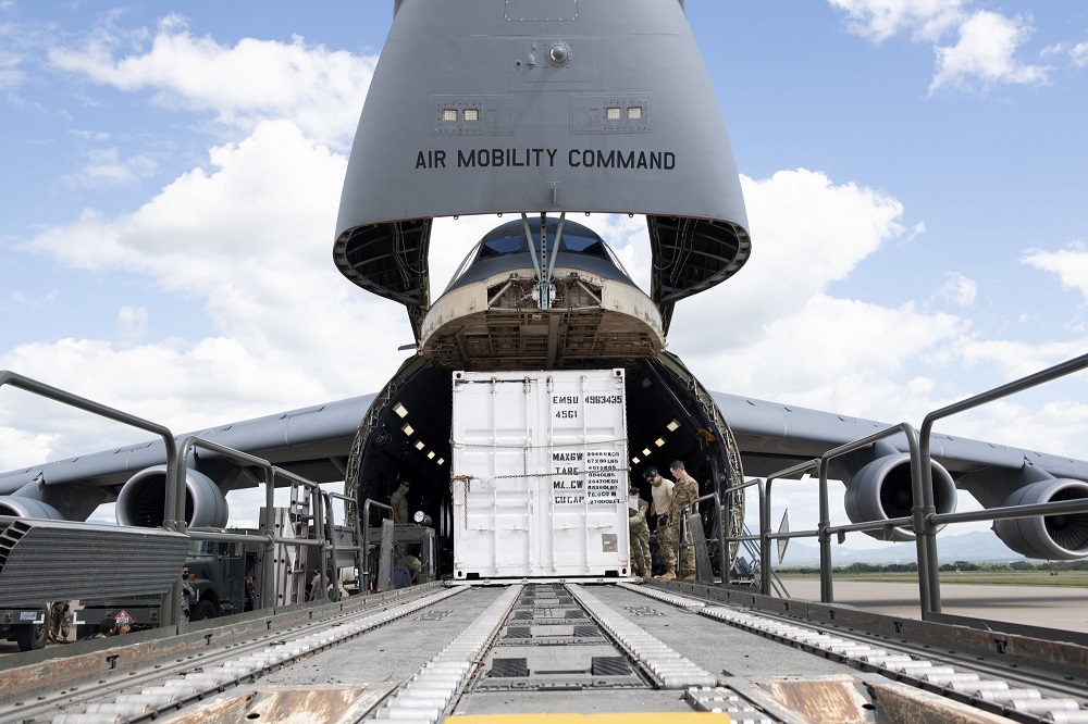 Travis Air Force Base in the United States Delivers Aid to Honduras