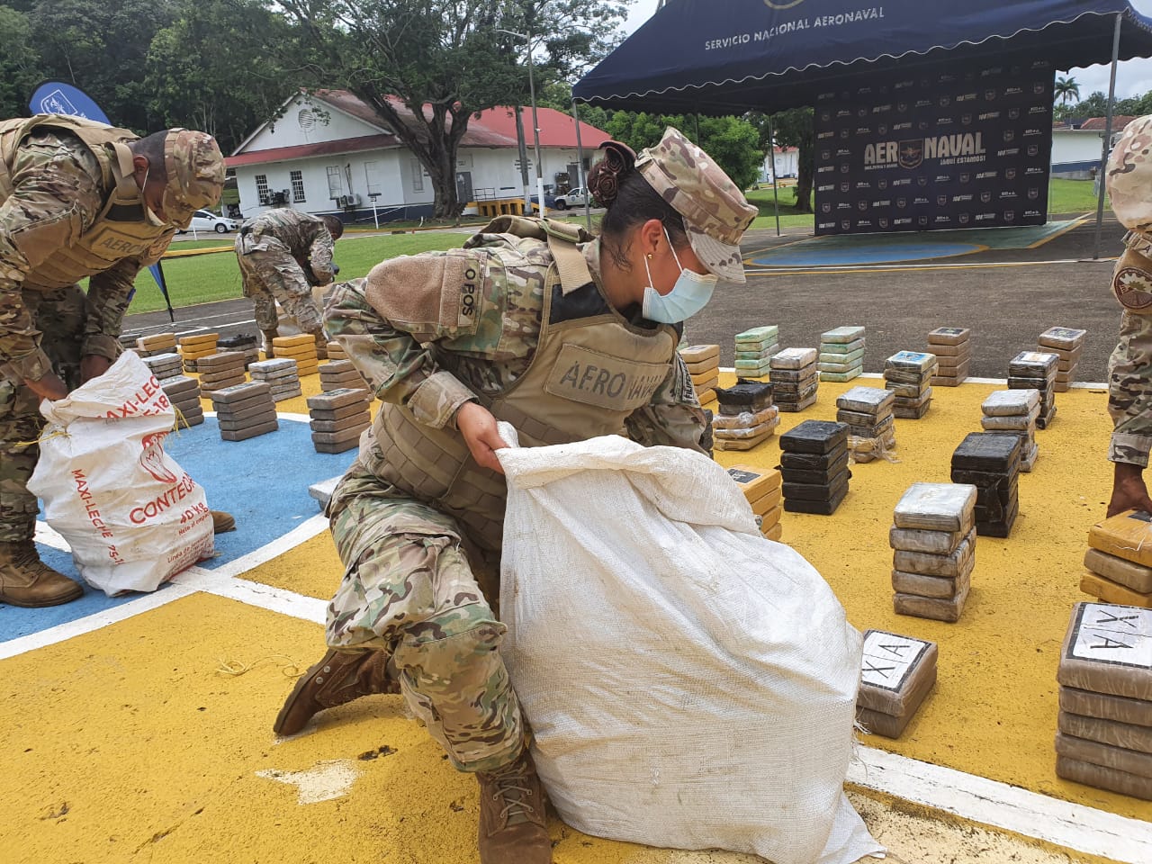 Panamá decomisa 3 toneladas de drogas en tres días