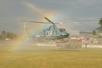 Guiana recebe helicóptero Bell 412 para melhorar a segurança aérea