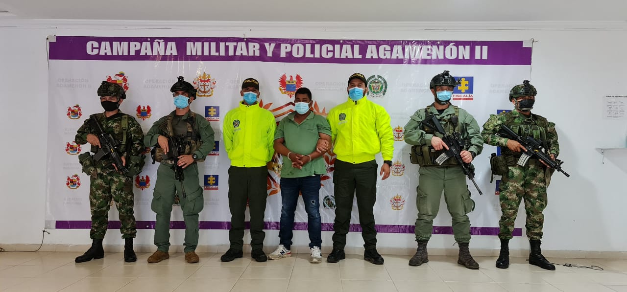 Autoridades de Colombia capturaron a alias Soldado, presunto sicario del Clan del Golfo