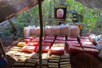 Agentes antidrogas do Paraguai confiscam mais de 18 toneladas de maconha