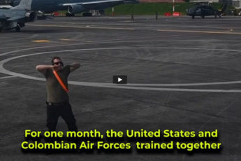 During one month, the United States and Colombian air forces trained together in the Relámpago VI exercise in Rionegro, Colombia.