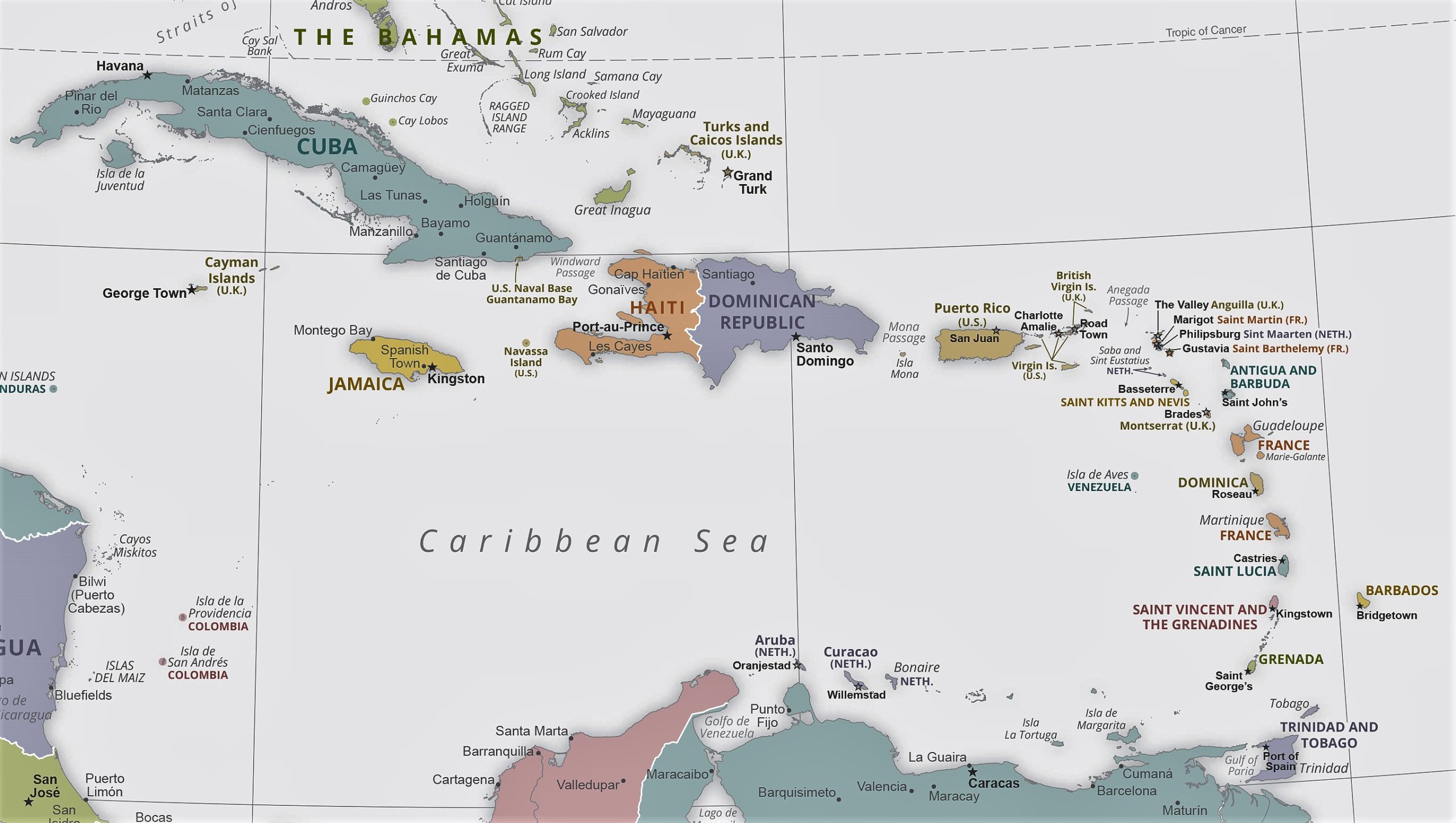 Entorno de amenazas del Caribe:  cambio climático y competencia de grandes potencias