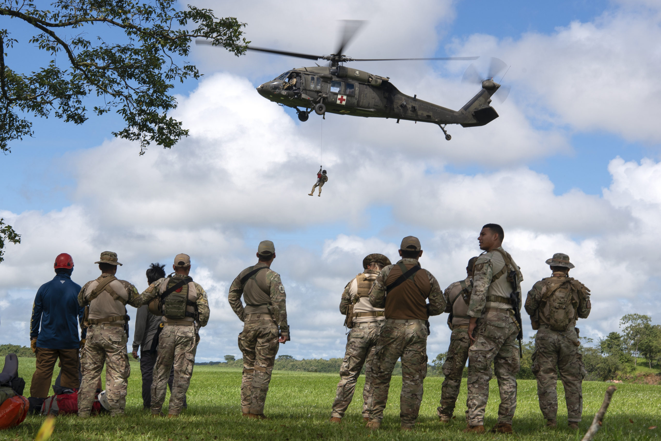 USAAAD, DPAA Join Forces, Conduct Live Hoist Rescue Training