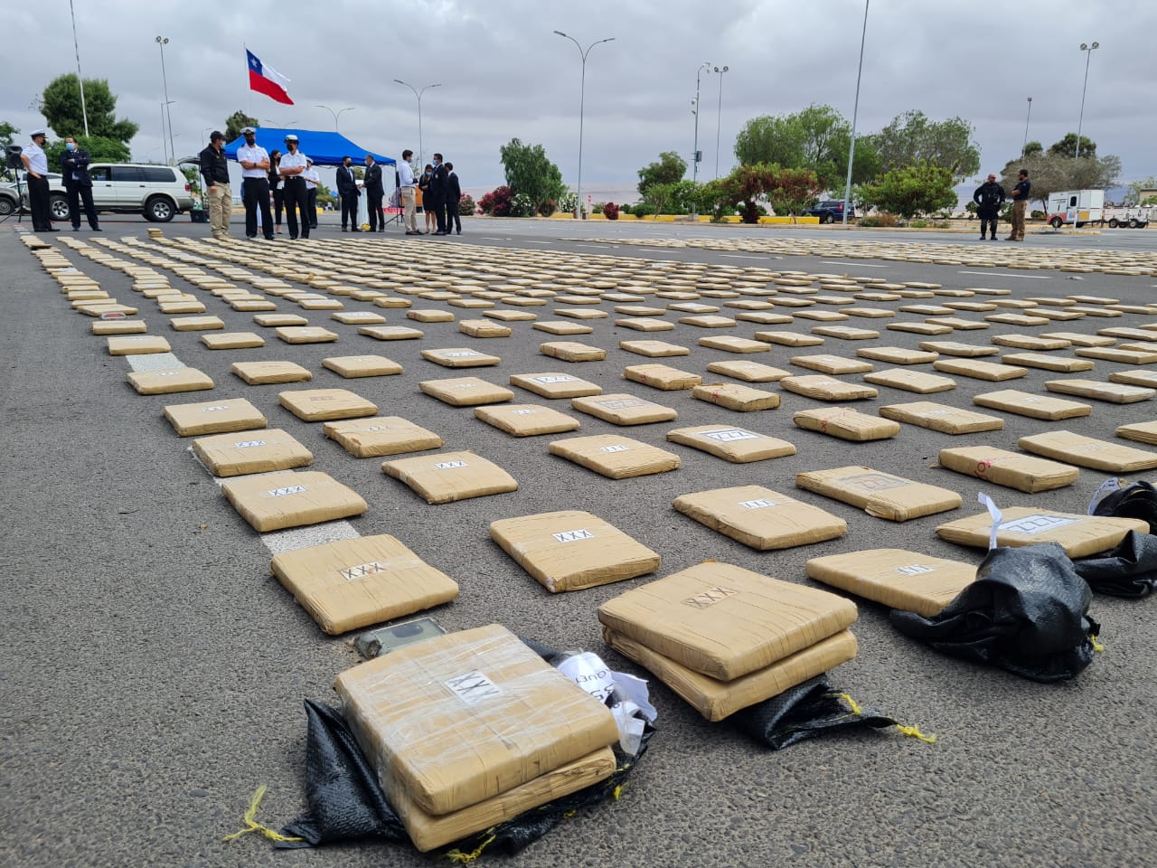 Forças chilenas apreendem 1,4 tonelada de maconha proveniente da Colômbia