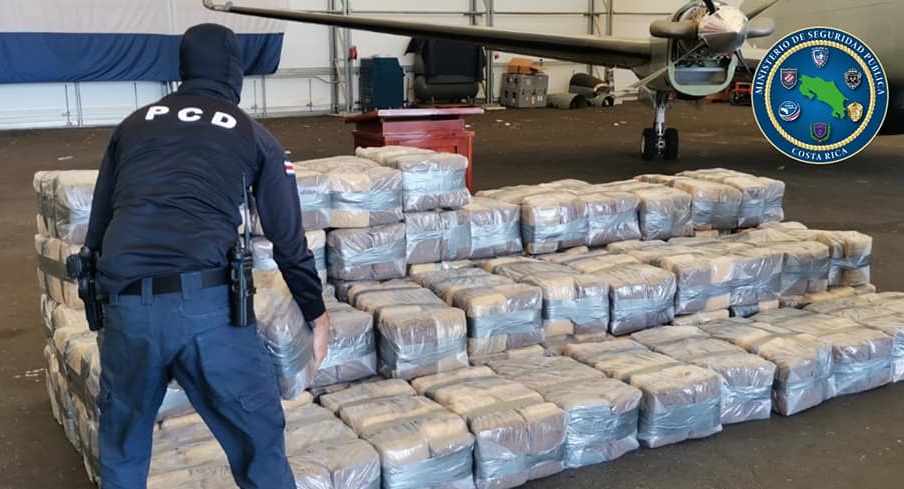 Costa Rica e Estados Unidos apreendem 2,4 toneladas de drogas