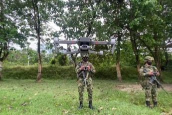Drones refuerzan seguridad en Colombia