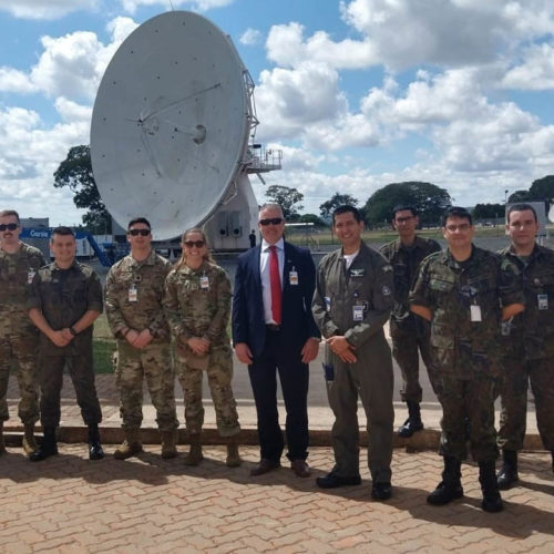 NY Airmen Discuss Space Operations with Brazilian counterparts