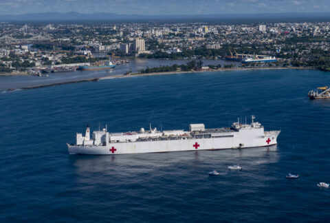 USNS Comfort llega a la República Dominicana para la misión Promesa Continua