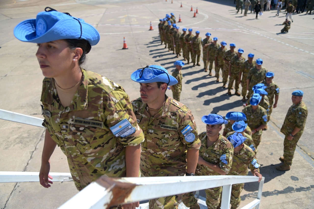 Argentina envía nuevo contingente de Cascos Azules a Chipre