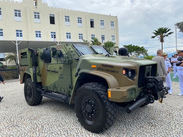 Brazilian Navy Unveils New Armored Vehicles with Fanfare