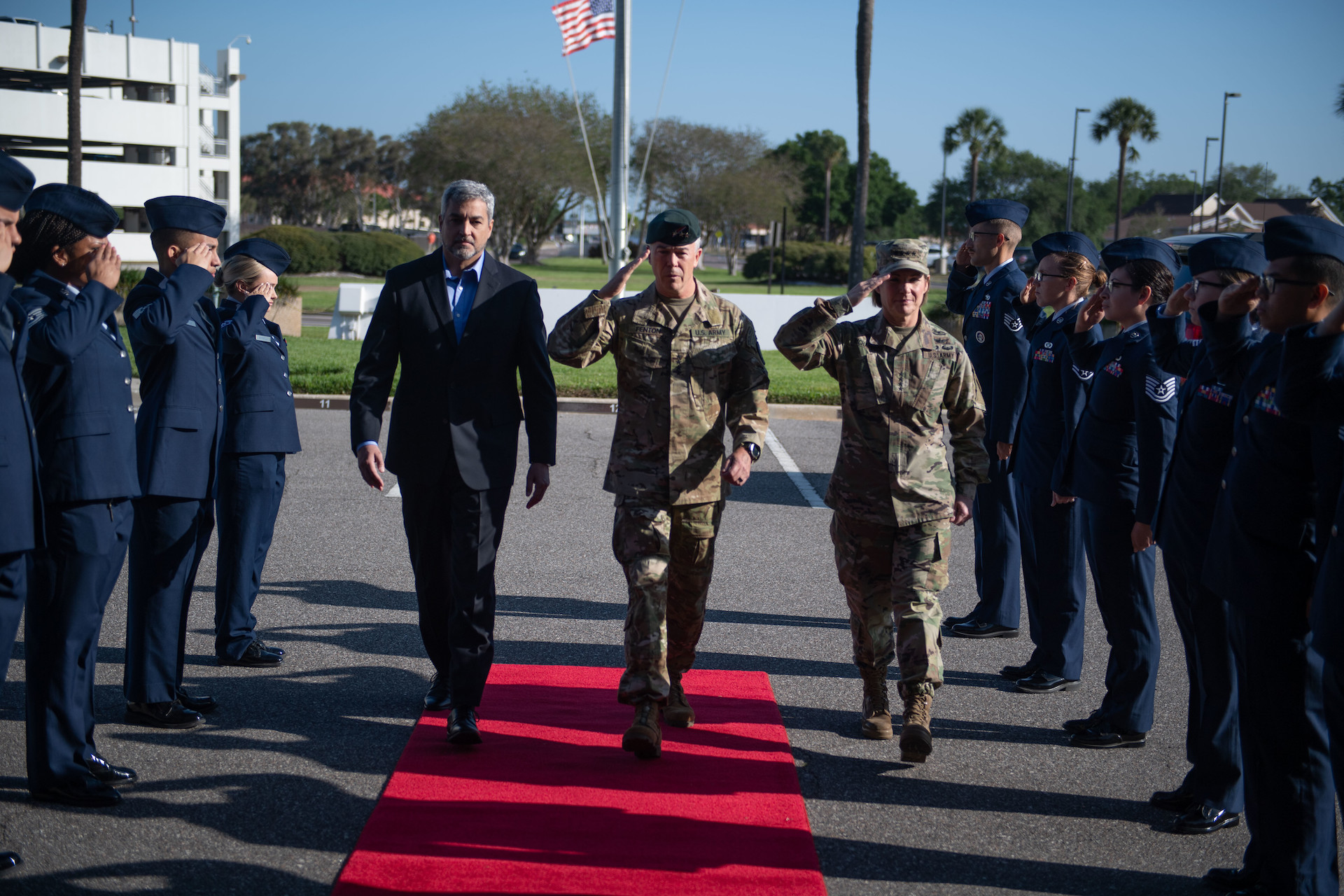 Paraguay’s President Mario Abdo Benítez Meets with US Military Commanders