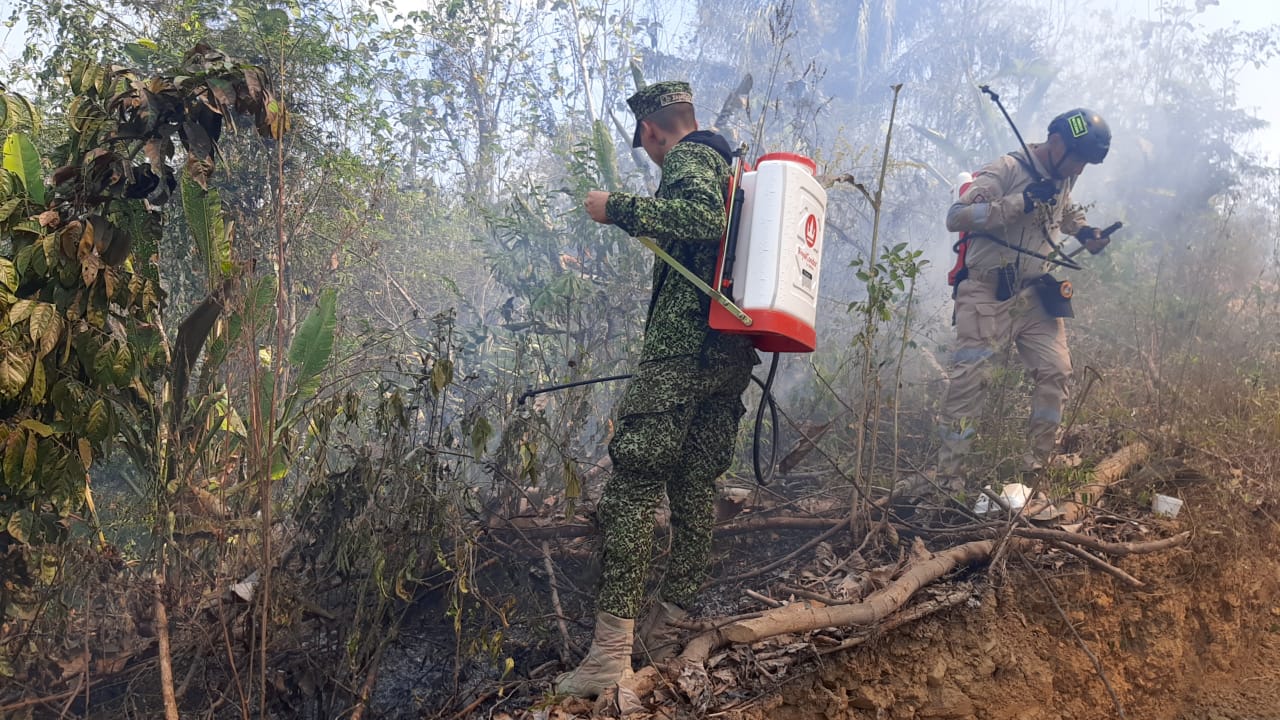 Colombian Military Forces, Partner Nations Put Interoperability to the Test to Fight Forest Fires