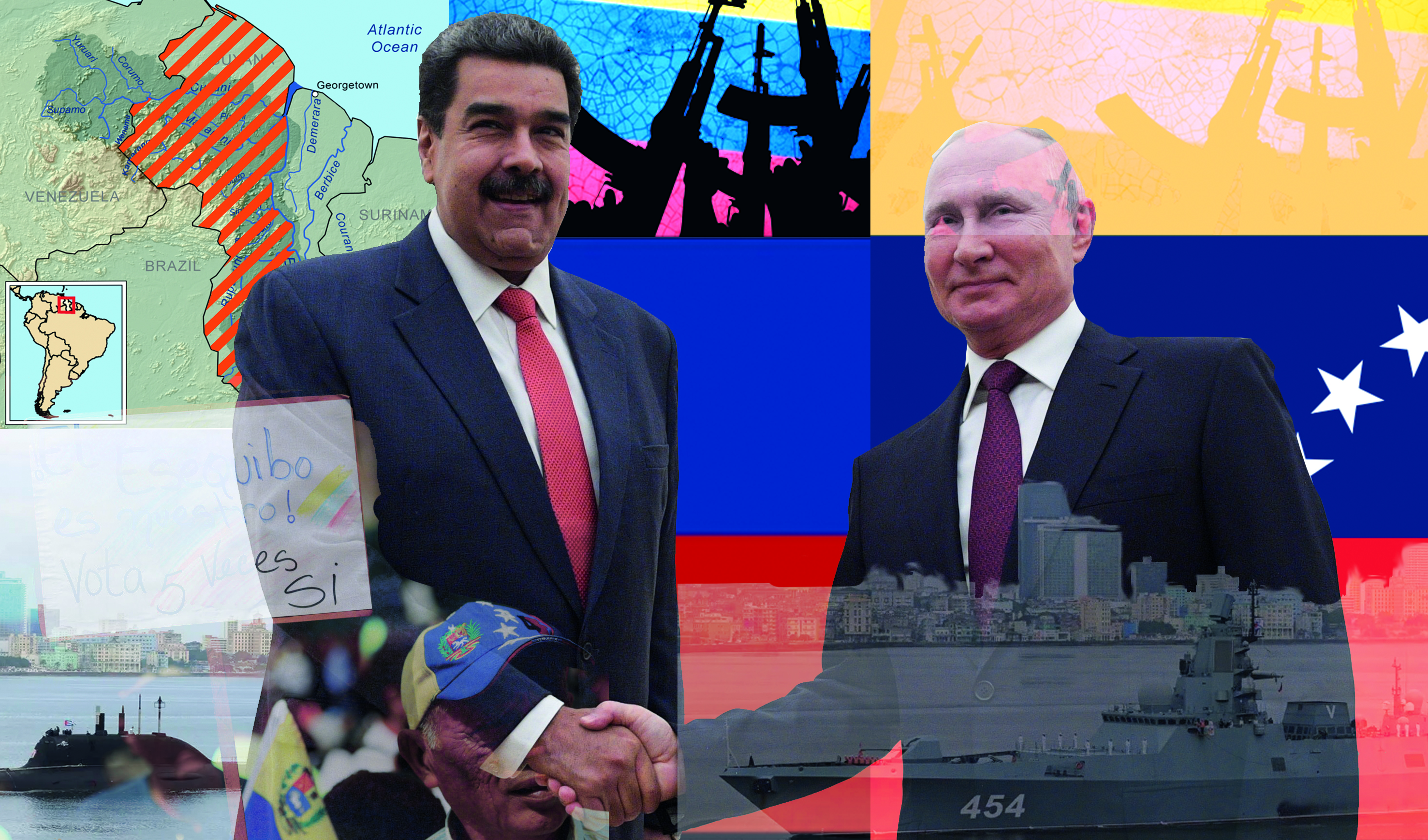 Buques de guerra rusos, elecciones venezolanas y la amenaza de una crisis fabricada con Guyana en el Caribe