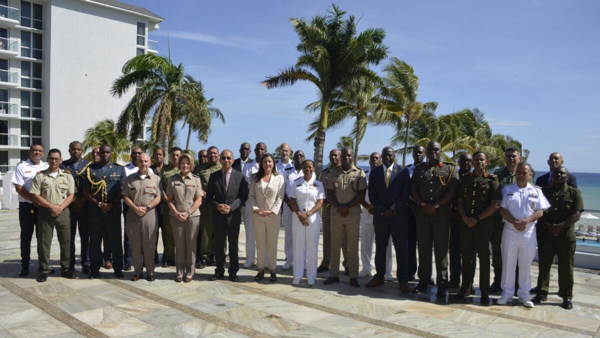 Líderes de defensa y seguridad del Caribe se reunieron en la Conferencia de Seguridad de las Naciones del Caribe (CANSEC) 2023, en Montego Bay, Jamaica, del 6 al 9 de junio de 2023. (Foto: Fuerzas de Defensa de Jamaica)