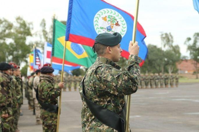 ​Fuerzas Comando 2017, an annual, special operations and counter terrorism military competition among 20 Western Hemisphere partner nations, began on July 17th, in Paraguay. The event is sponsored by U.S. Southern Command and executed by Special Operations Command South. In the photo, multi-national forces teams line up at the opening ceremony. (Photo: U.S. Army Sgt. Christine Lorenz)​