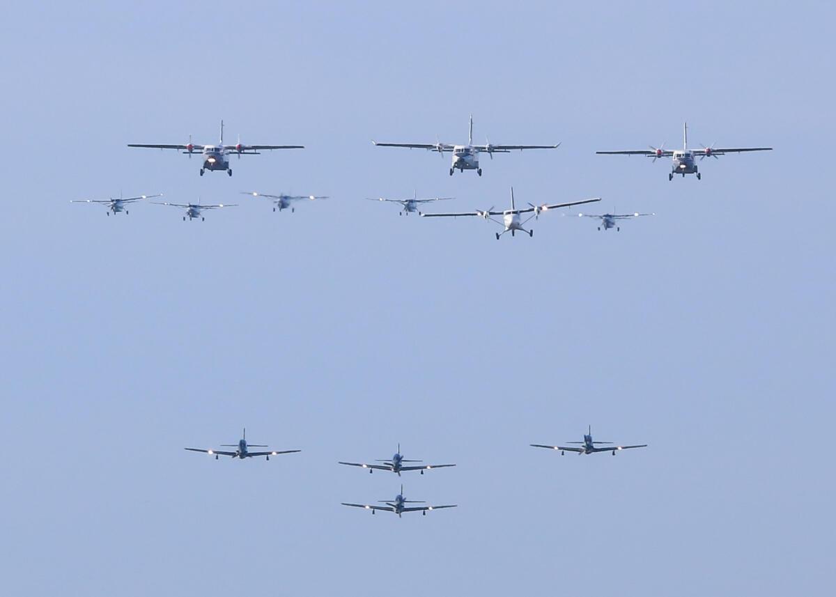 Paraguayan Air Force pilots demonstrated their skills in formation during the celebrations. (Photo: Paraguayan Air Force)