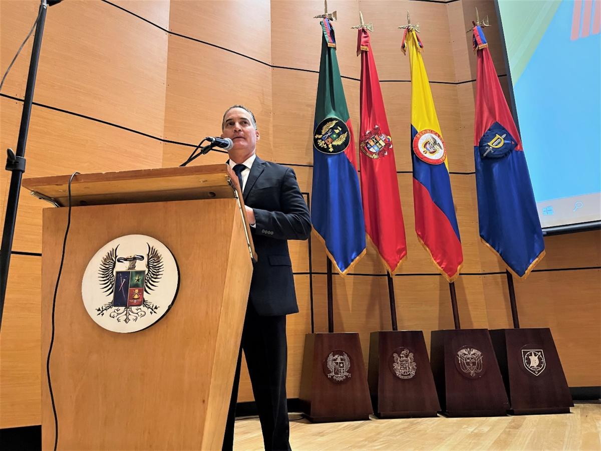 José Rodríguez, acting chief of U.S. Southern Command (SOUTHCOM) Human Rights Office, said during his presentation that SOUTHCOM is the only U.S. Department of Defense Combatant Command with a permanent Human Rights office. (Photo: Marcos Ommati/Diálogo)