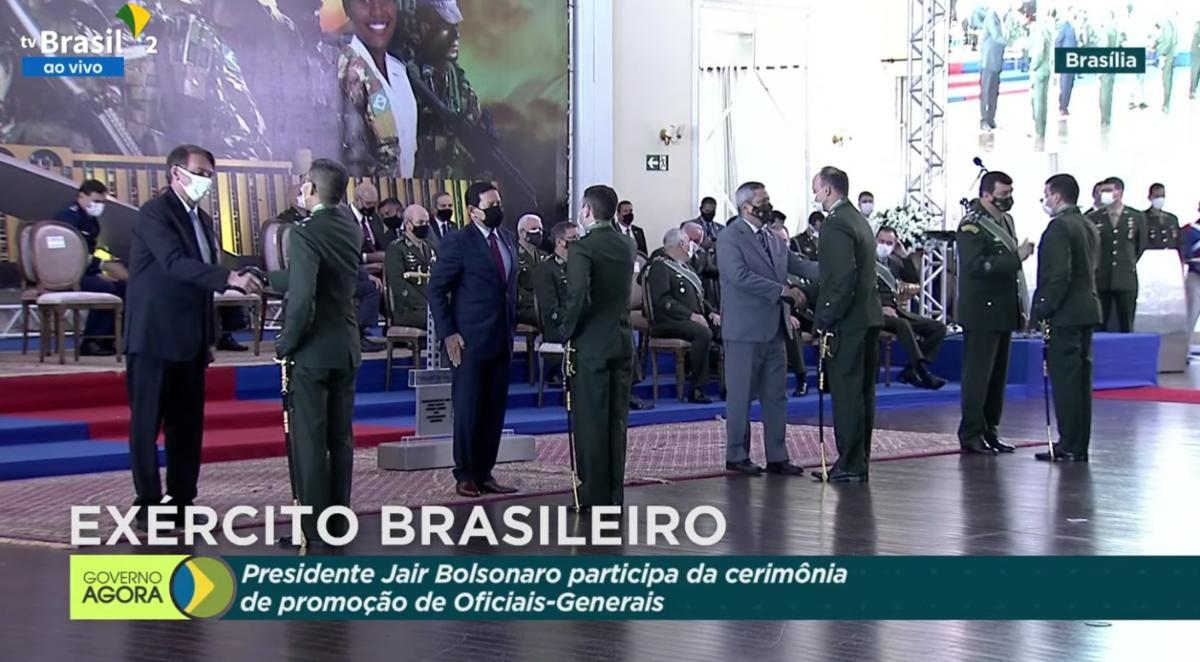 On August 12, 2021, Willian K. Kamei, former WHINSEC deputy commandant - Military Affairs, was promoted to Brigadier General with the Brazilian Army during a ceremony in Brazil. The event was presided by General Marcos Antonio Amaro Dos Santos, chief of the Brazilian Army, and attended by Brazilian President Jair Bolsonaro. (Photo: WHINSEC)