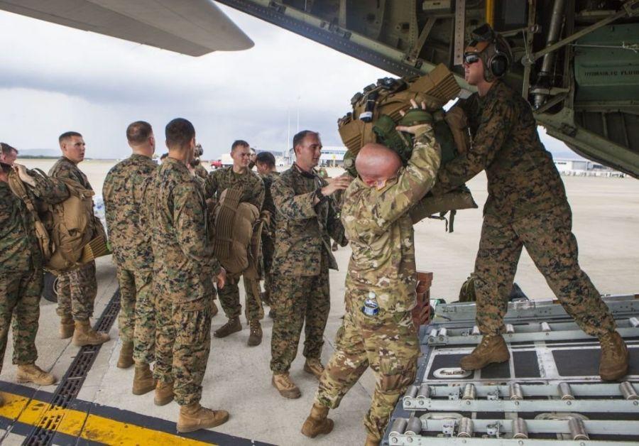 Aproximadamente 100 efectivos militares estadounidenses conforman la Fuerza de Tarea Conjunta Matthew, una operación de ayuda humanitaria y respuesta ante desastres dirigida por el Comando Sur de los EE. UU. para apoyar a Haití tras el paso del huracán Matthew el 5 de octubre de 2016. (Foto: Infantería de Marina de los EE. UU./Sgto. Adwin Esters)