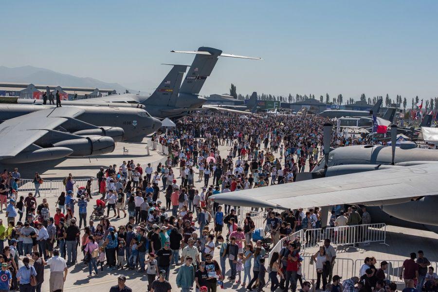 U.S. airmen participated in a variety of activities during the air show, including subject matter exchanges with the Chilean Air Force, aerial demonstrations, and interaction with the local community. (Photo: U.S. Air Force Staff Sgt. Danny Rangel)