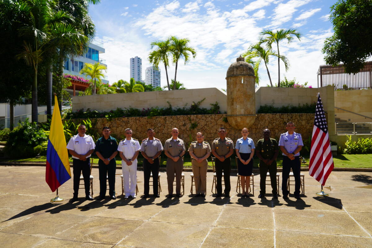 Senior Enlisted Leaders pose for a photo at SOUTHDEC 2023. (Photo: U.S. Southern Command) 