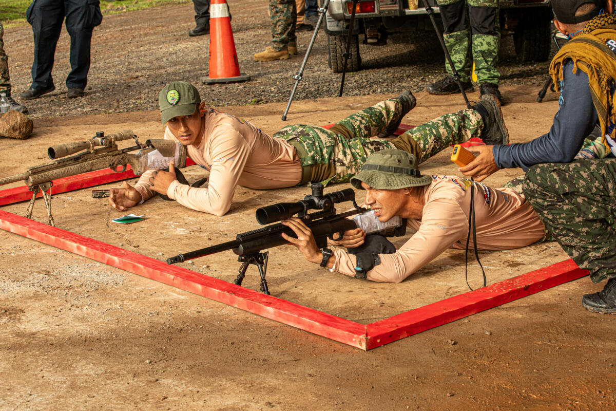 Team Paraguay competitors look to move up in the rankings during the FC24 Skills and Shooting Test in Cerro Tigre, Panama, May 15, 2024. (Photo: U.S. Army National Guard Sergeant Nicodemus Taylor)