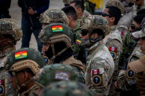 Service members from participating nations gather during a brief as part of UNITAS 2026, at Callao Naval Base, Peru, September 14, 2026. (Photo: U.S. Marine Corps Corporal Breysson Villacortacampos)
