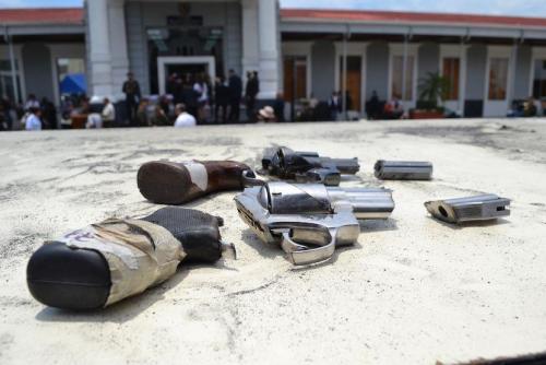 At least 5,409 illegal weapons will be destroyed by DIGECAM staff as part of a judicial branch program to get rid of that equipment used to commit crimes. (Photo: Manuel Ordoñez/Diálogo)